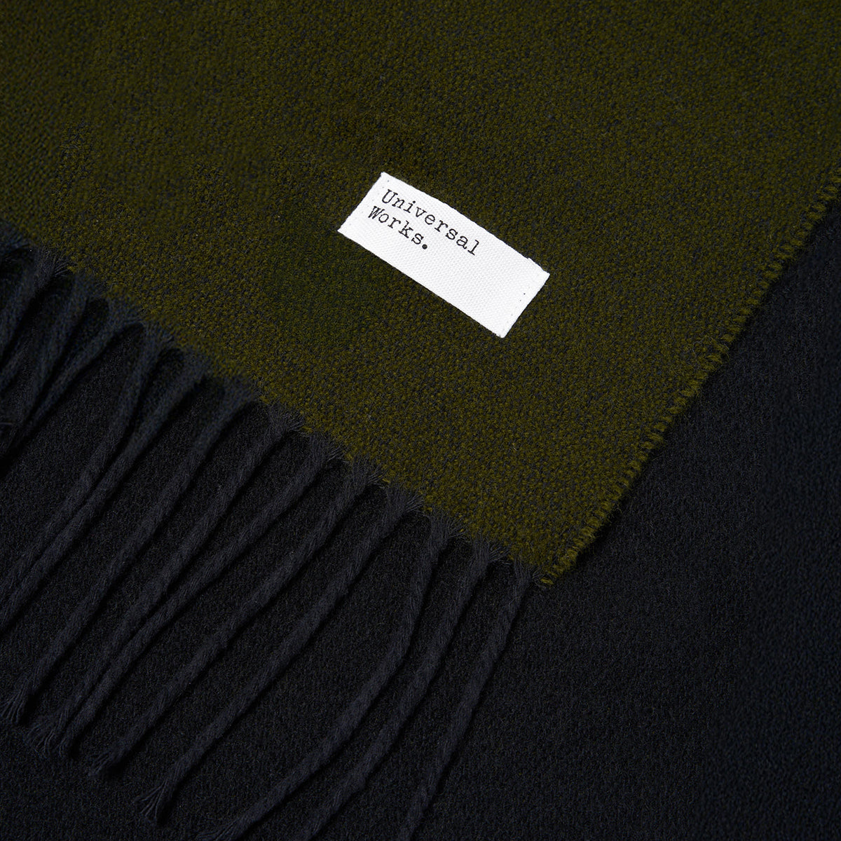 Double Sided Scarf - Green/Black