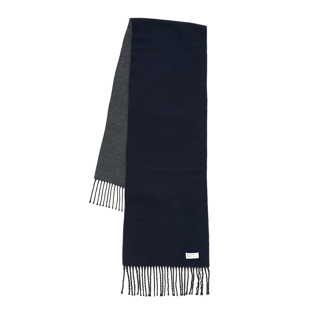 Double Sided Scarf - Navy/Mid Grey