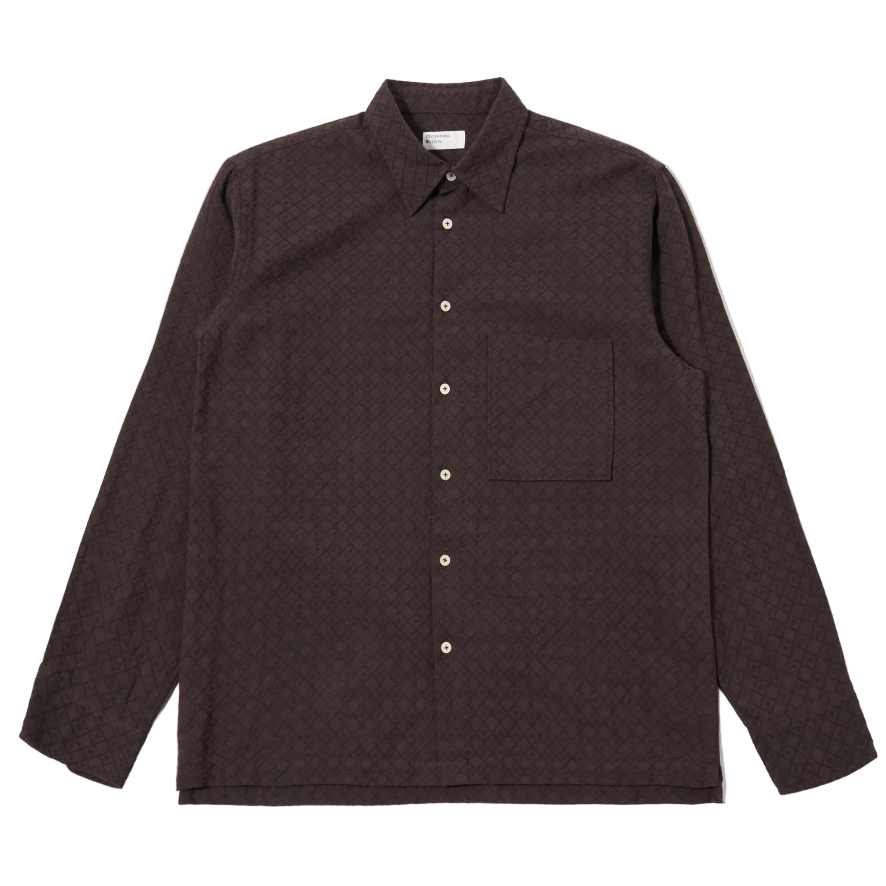 Lucky Shirt - Brown Diamond Dobby