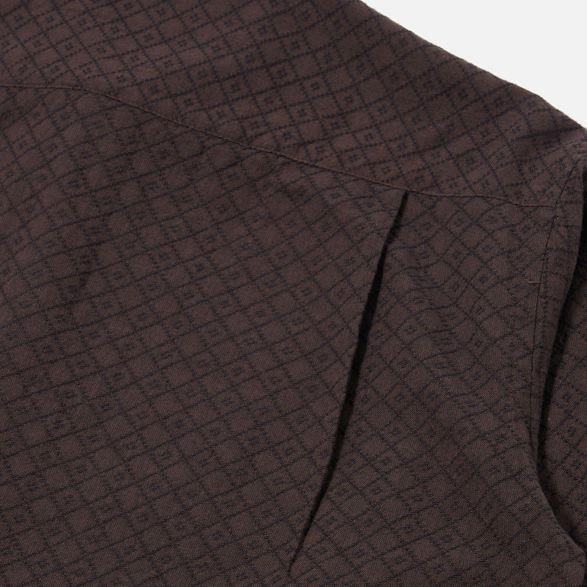 Lucky Shirt - Brown Diamond Dobby