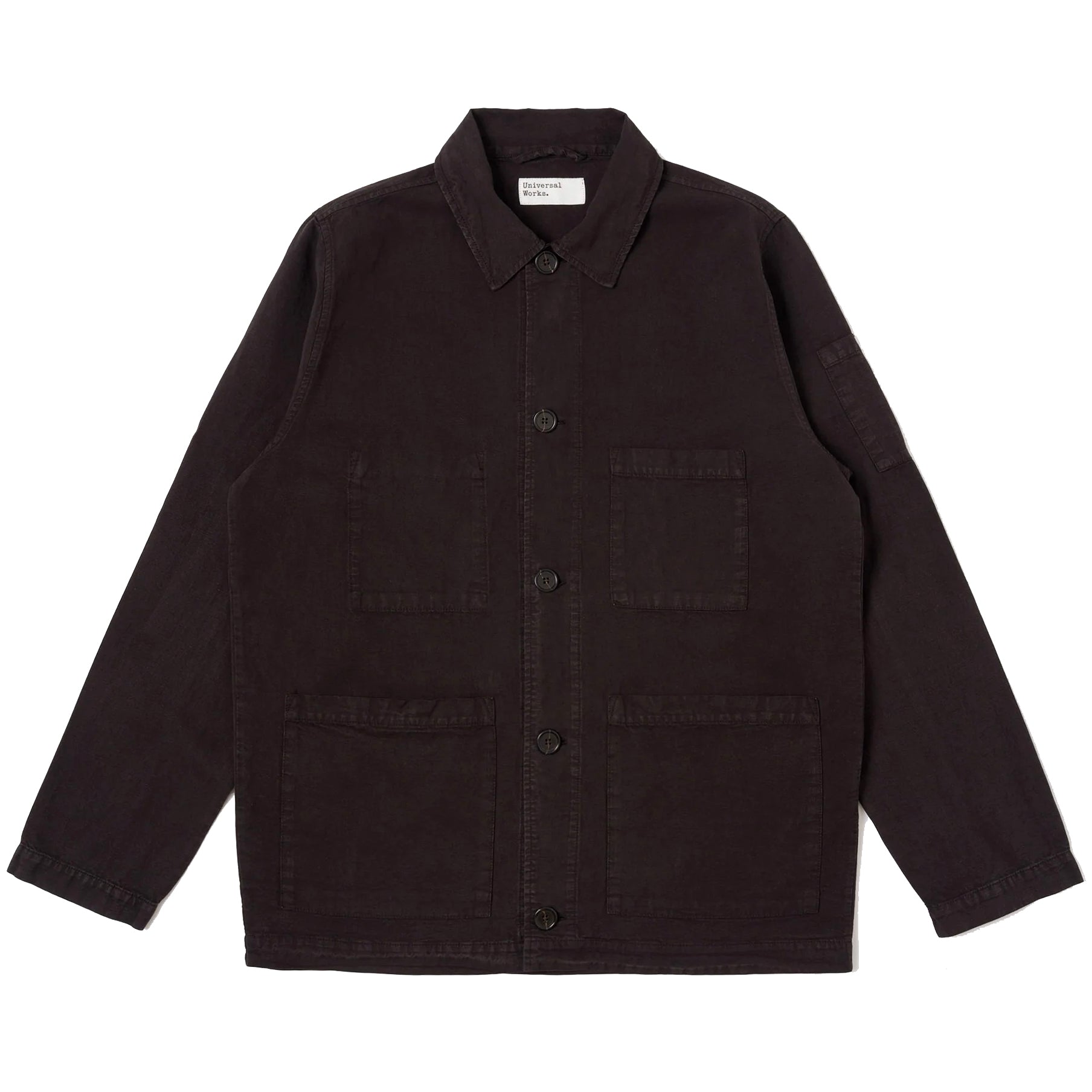 Coverall Jacket - Licorice Lyo Linen Mix