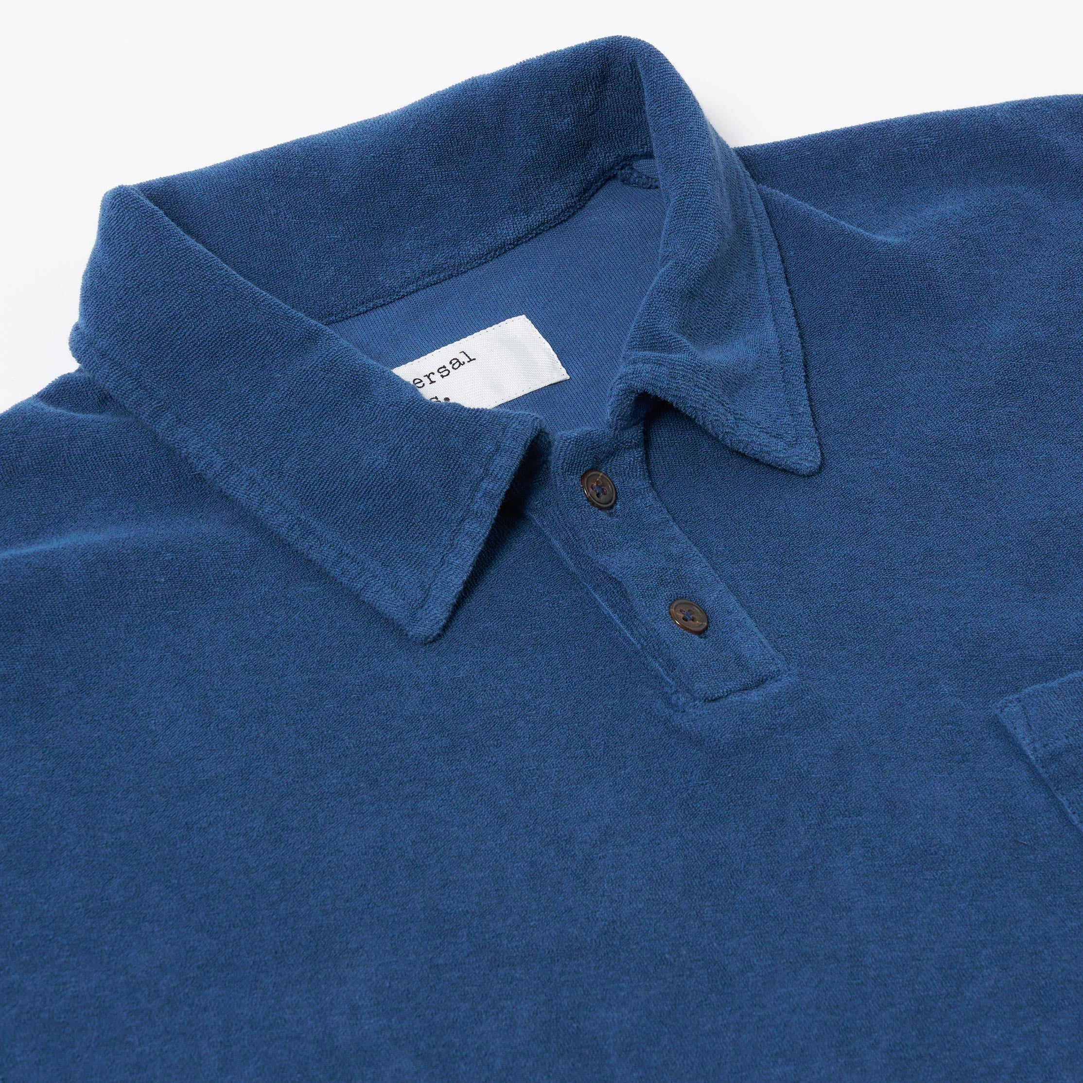 Newlyn Polo - Navy Lightweight Terry