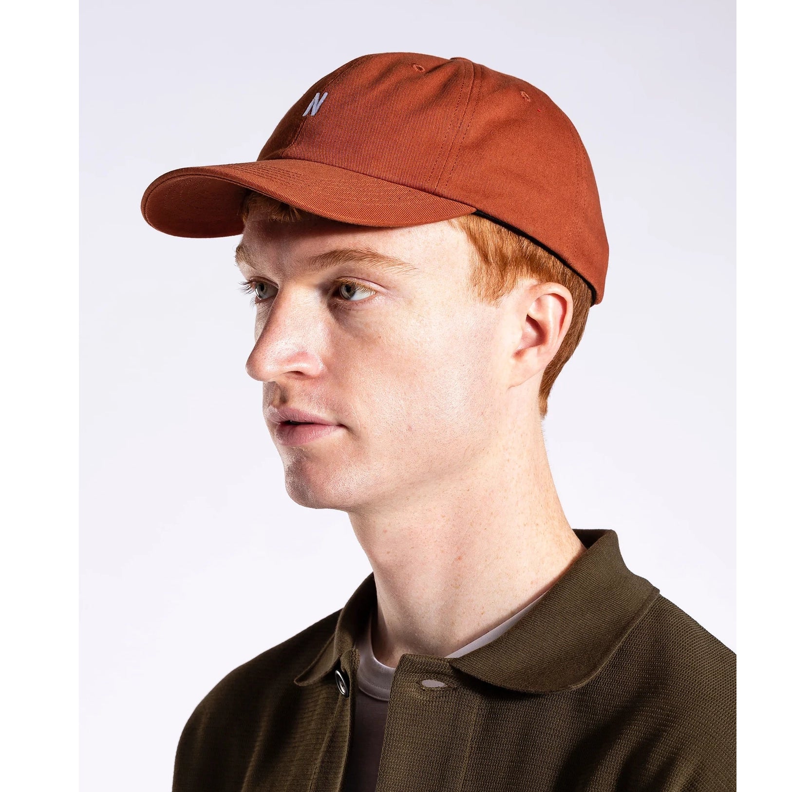 Twill Sports Cap - Burnt Ochre