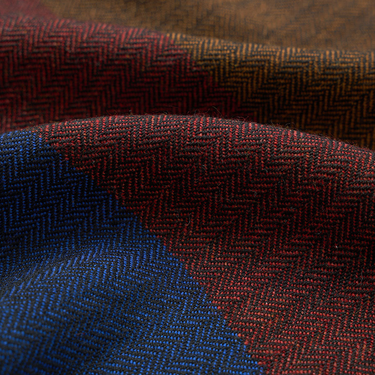 Himalayan Scarf - Brown Reversible Wool
