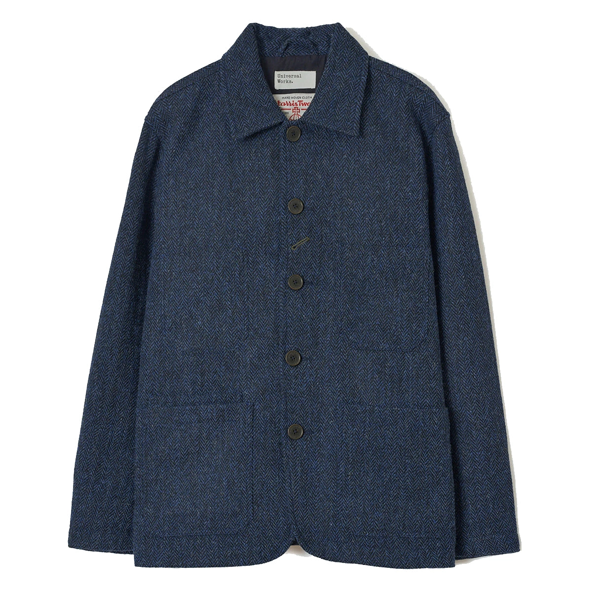OG Bakers Jacket - Blue/Black Harris Tweed