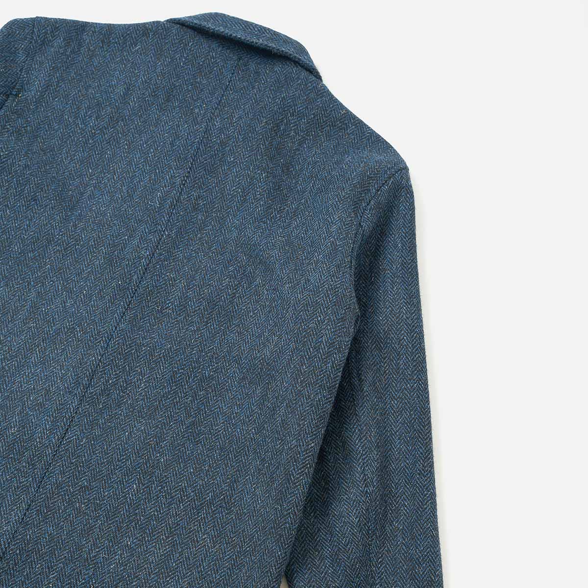 OG Bakers Jacket - Blue/Black Harris Tweed