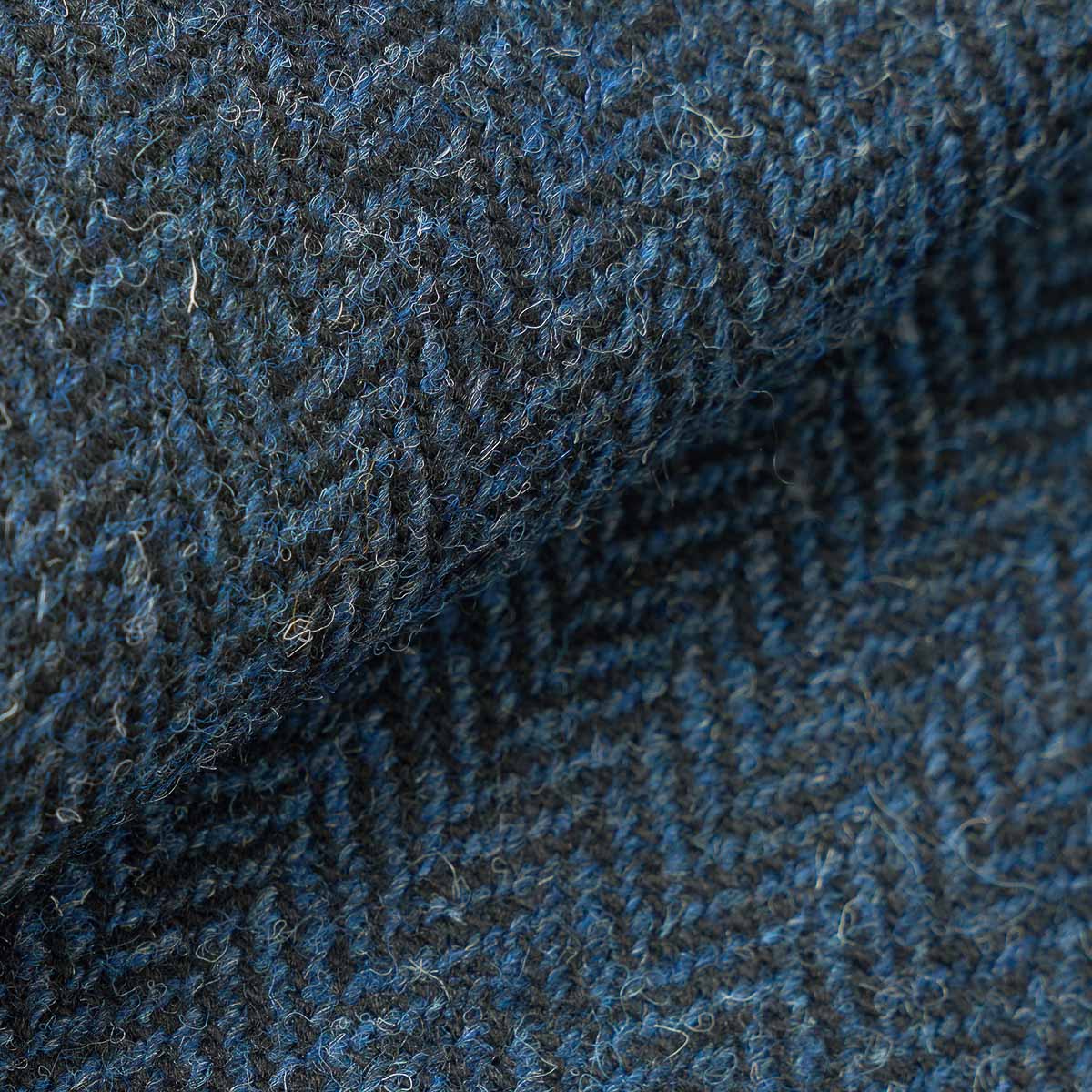 OG Bakers Jacket - Blue/Black Harris Tweed