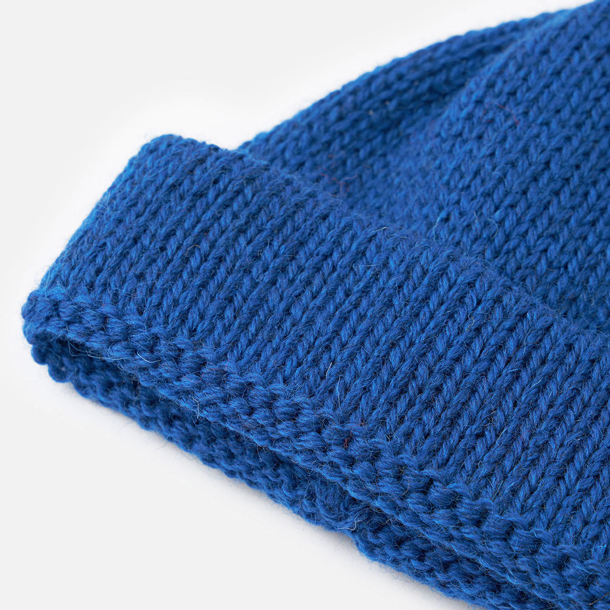Short Watch Cap - Bright Navy British Wool