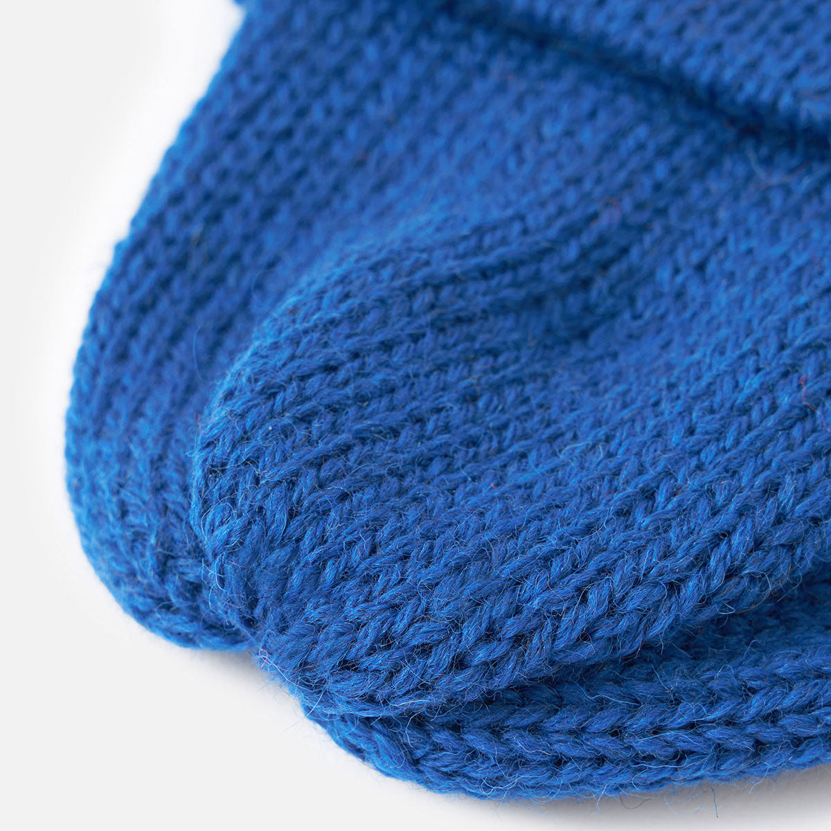 Short Watch Cap - Bright Navy British Wool