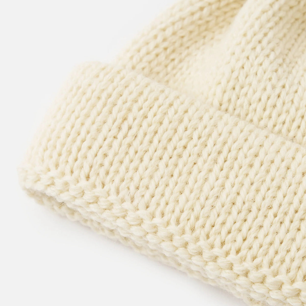 Short Watch Cap - Ecru British Wool