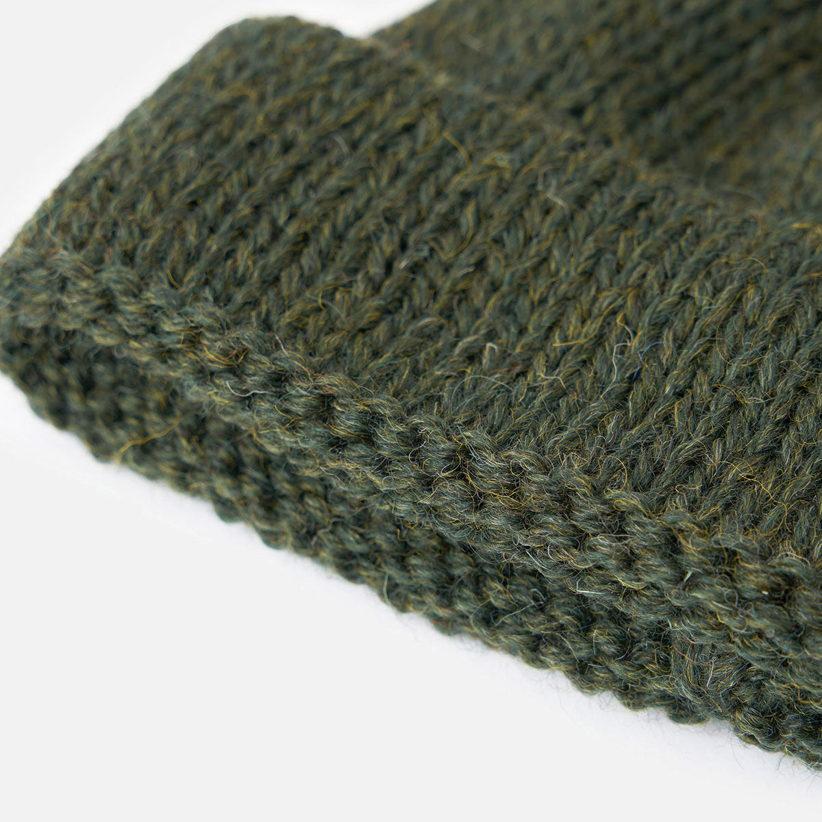 Short Watch Cap - Olive British Wool
