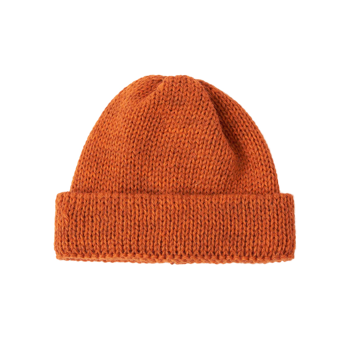 Short Watch Cap - Orange British Wool
