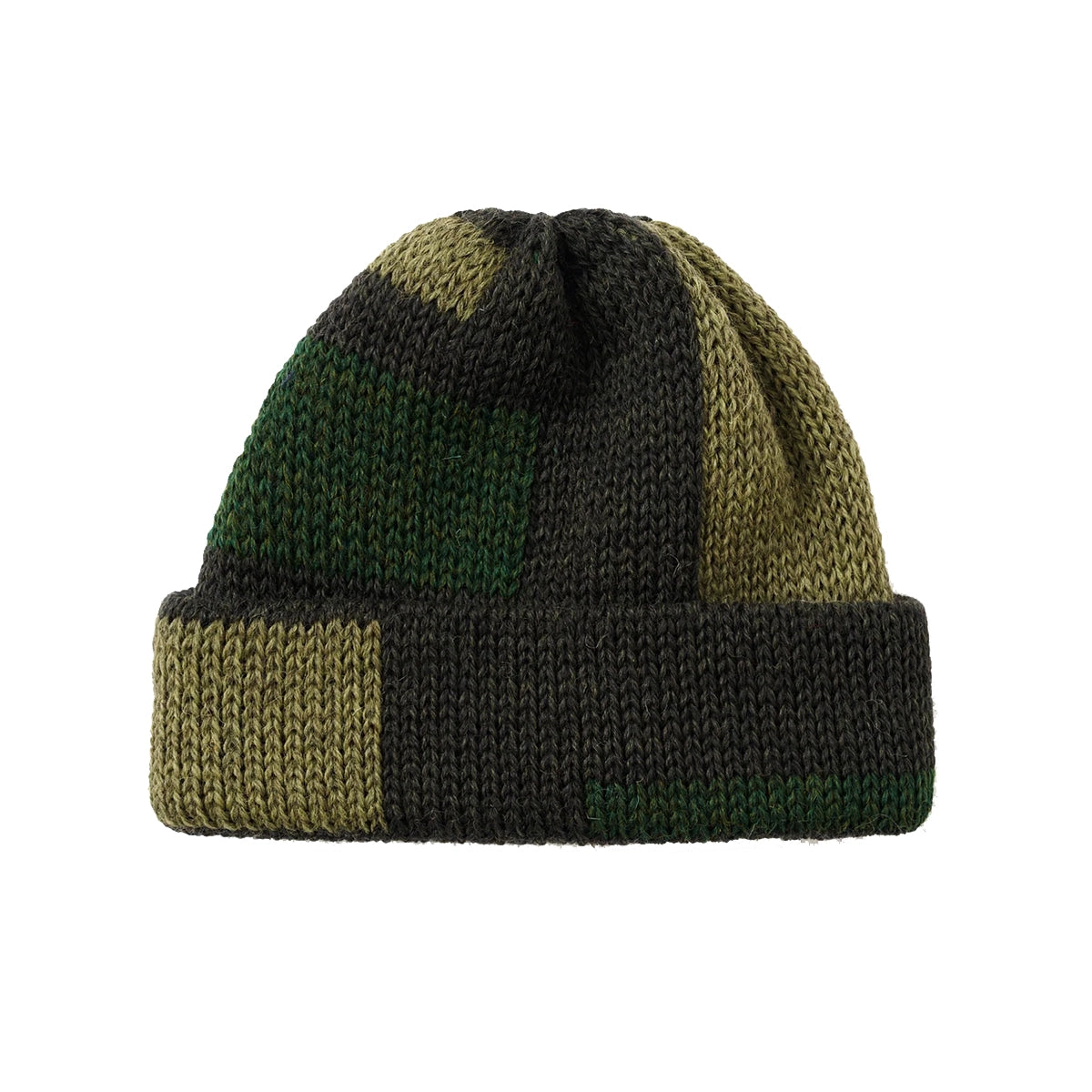 Short Watch Cap - Tonal Olive British Wool