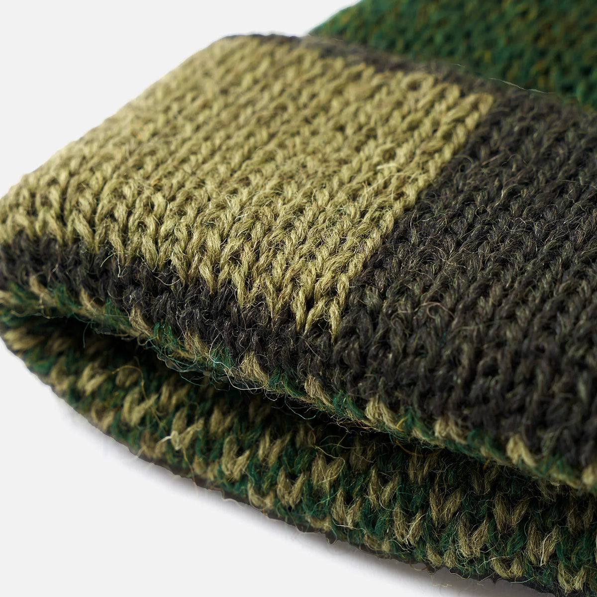 Short Watch Cap - Tonal Olive British Wool