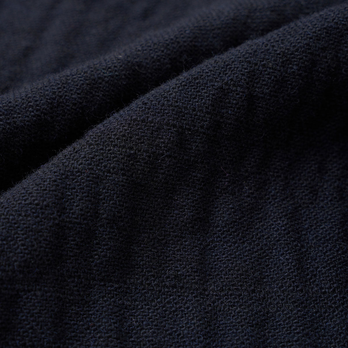 Pleated Track Pant - Dark Navy Robin Wool Mix