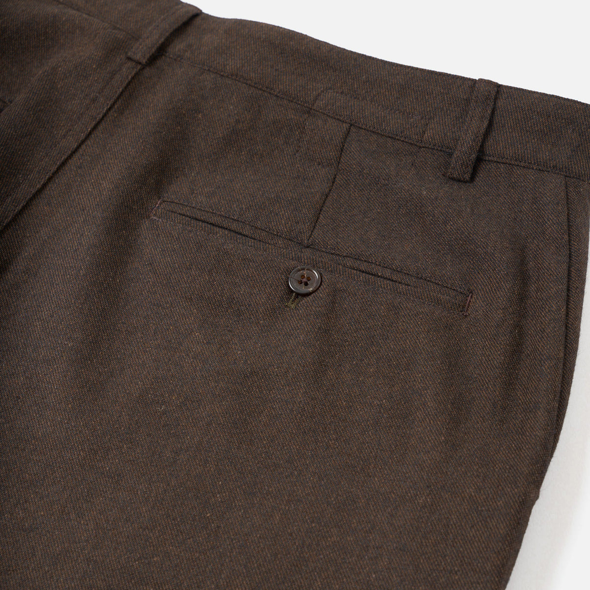 Military Chino - Brown Recycled Italian Tweed