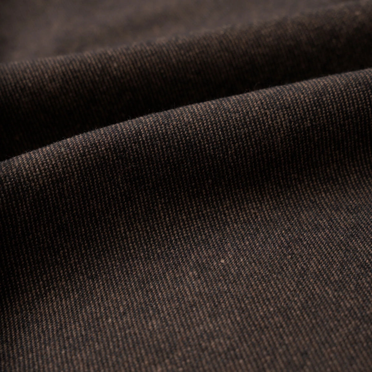 Pleated Track Pant - Brown Recycled Italian Tweed