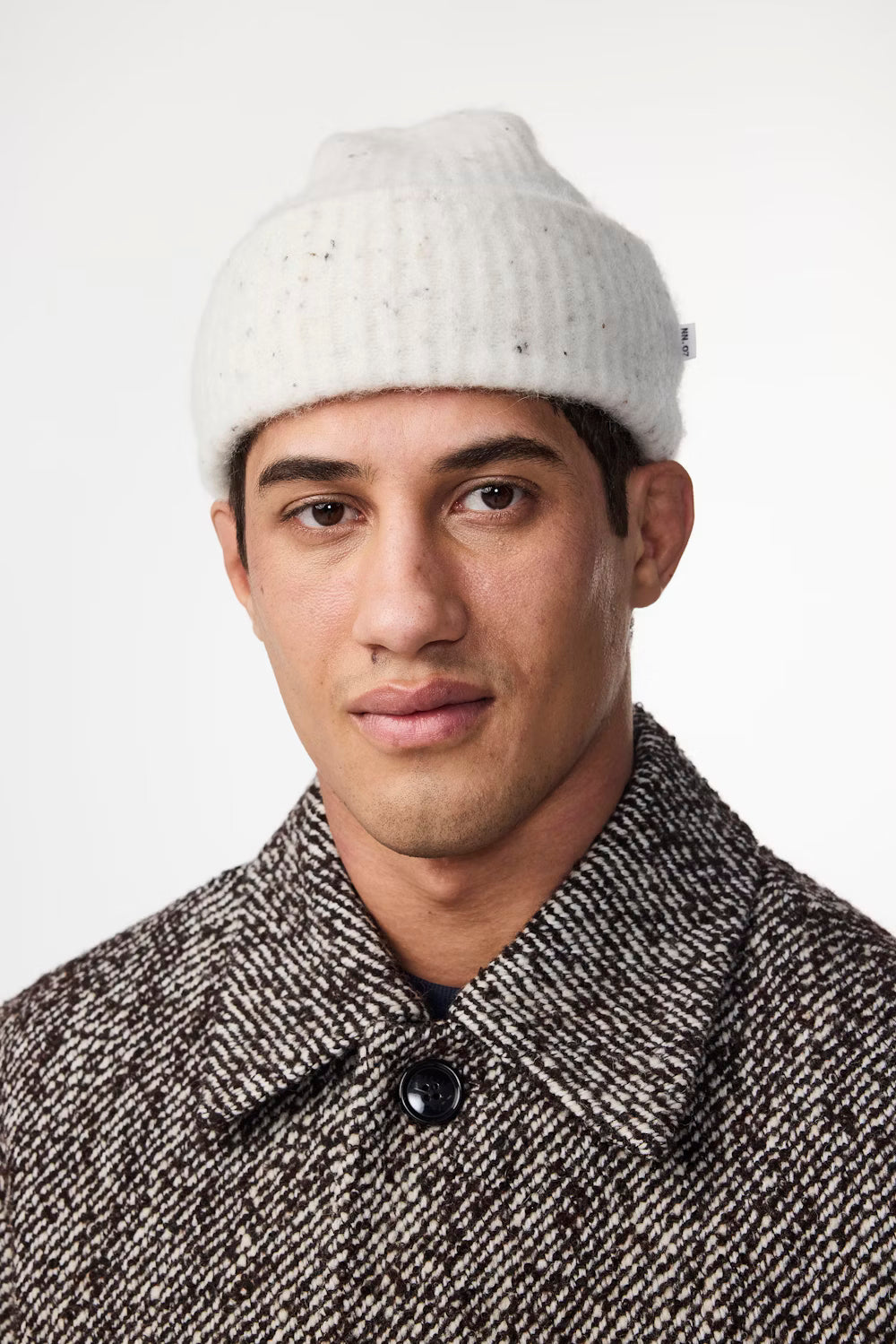 Rib Alpaca Blend Hat - Ivory