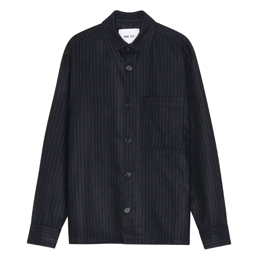 Freddy Overshirt - Navy Stripe