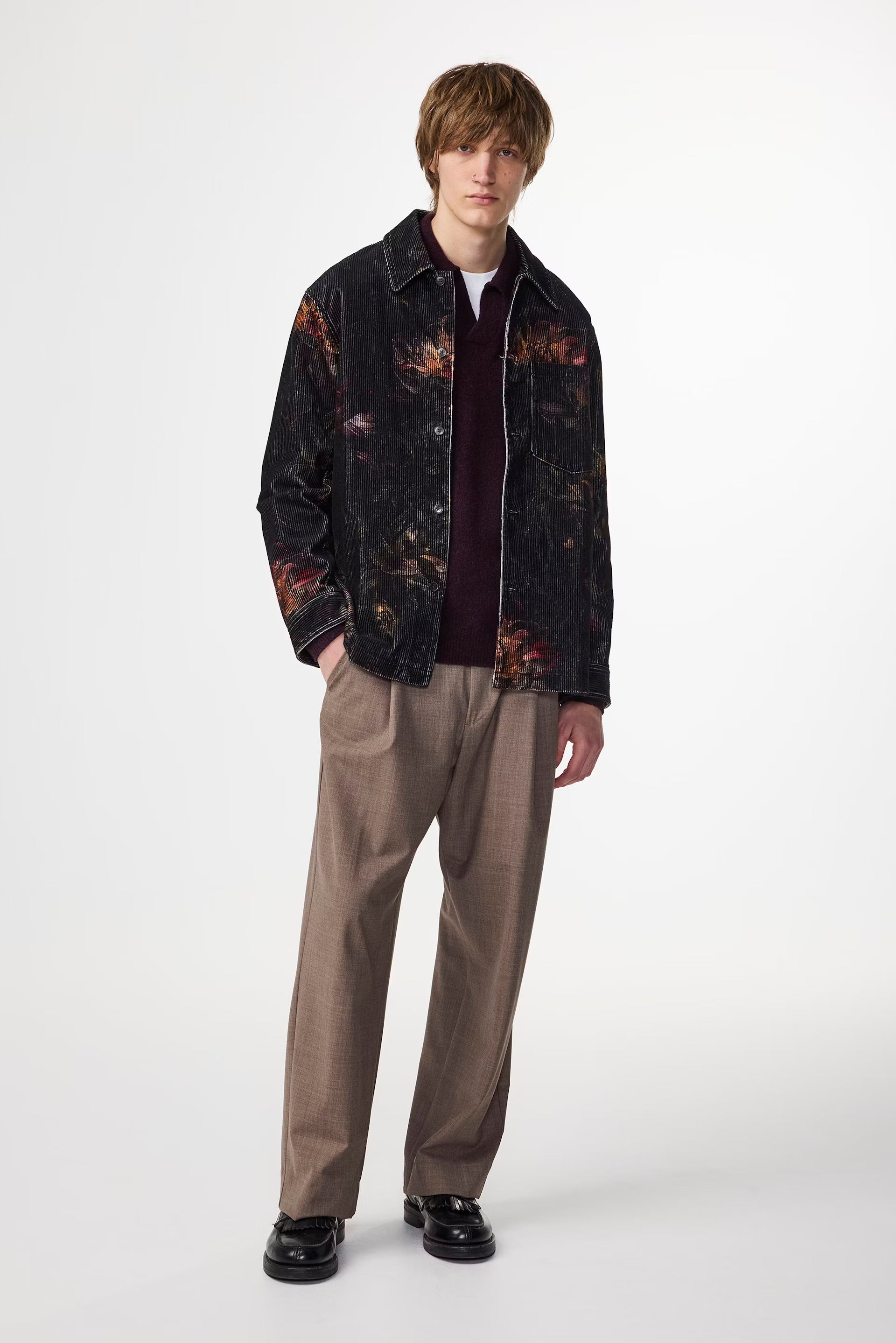 Blaze Cord Overshirt - Multi Colour Print