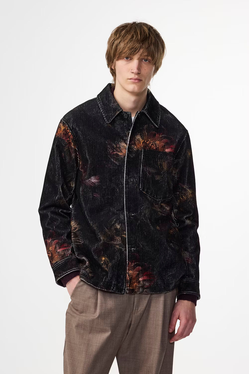 Blaze Cord Overshirt - Multi Colour Print