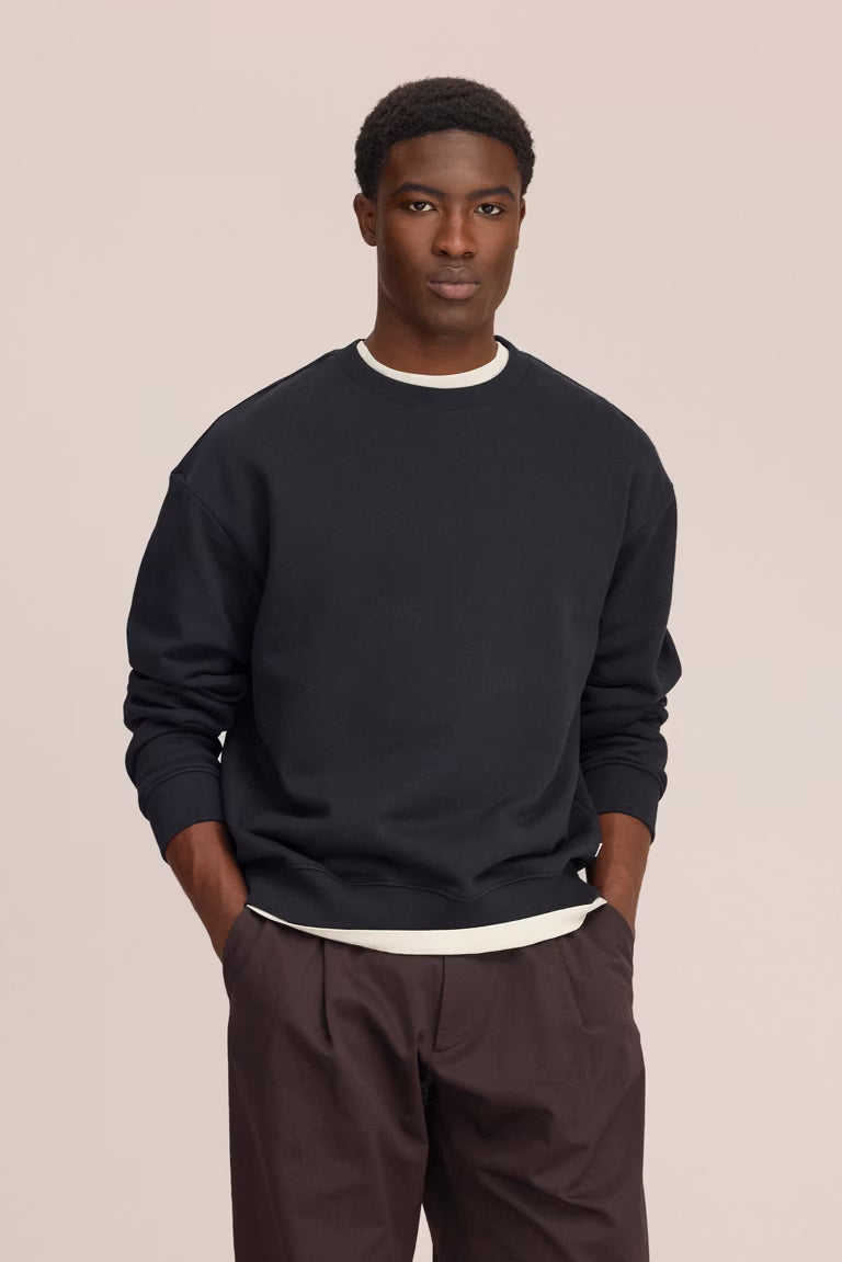David Crew Sweatshirt - Black