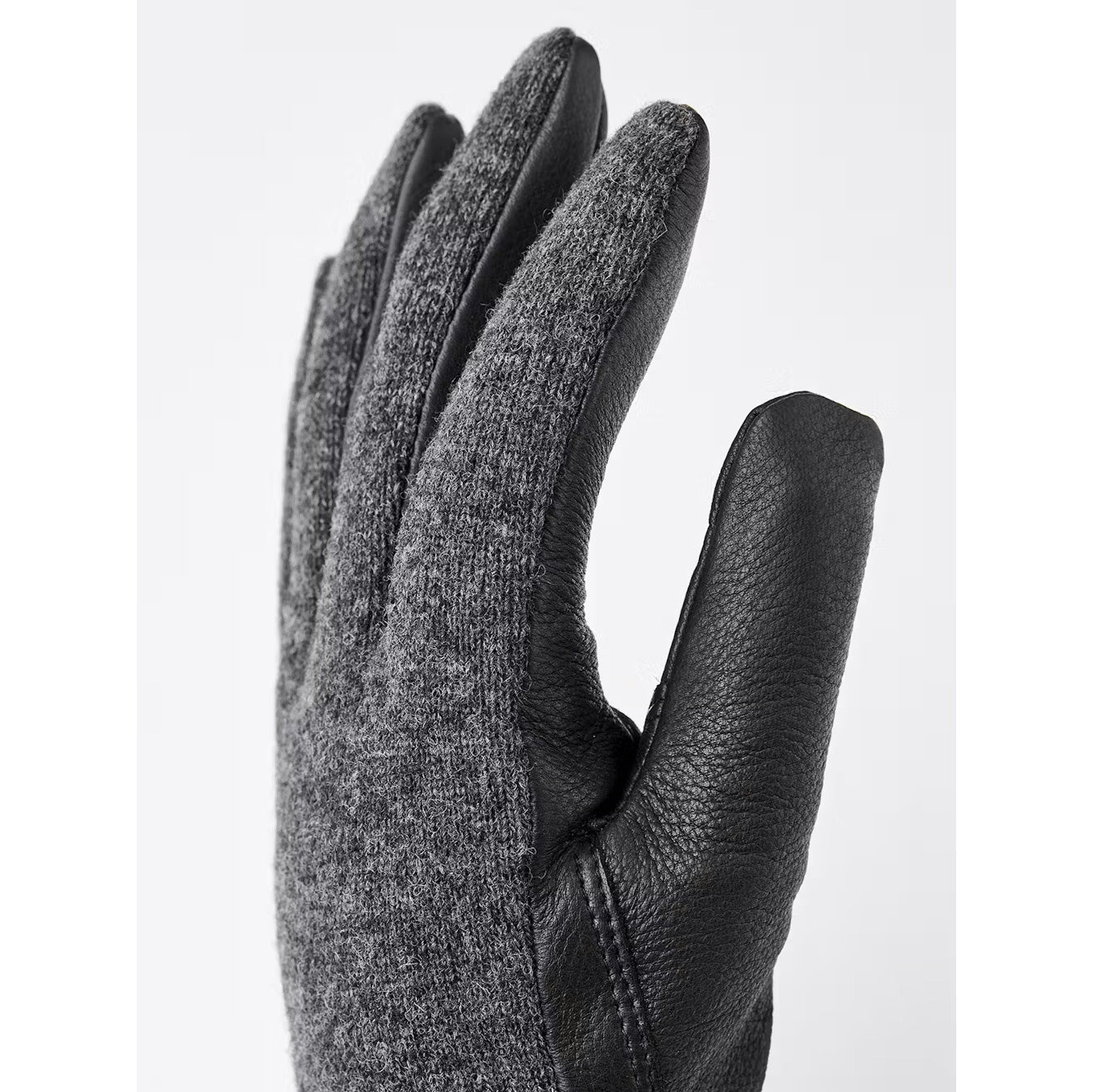 Deerskin Wool Tricot - Charcoal/Black