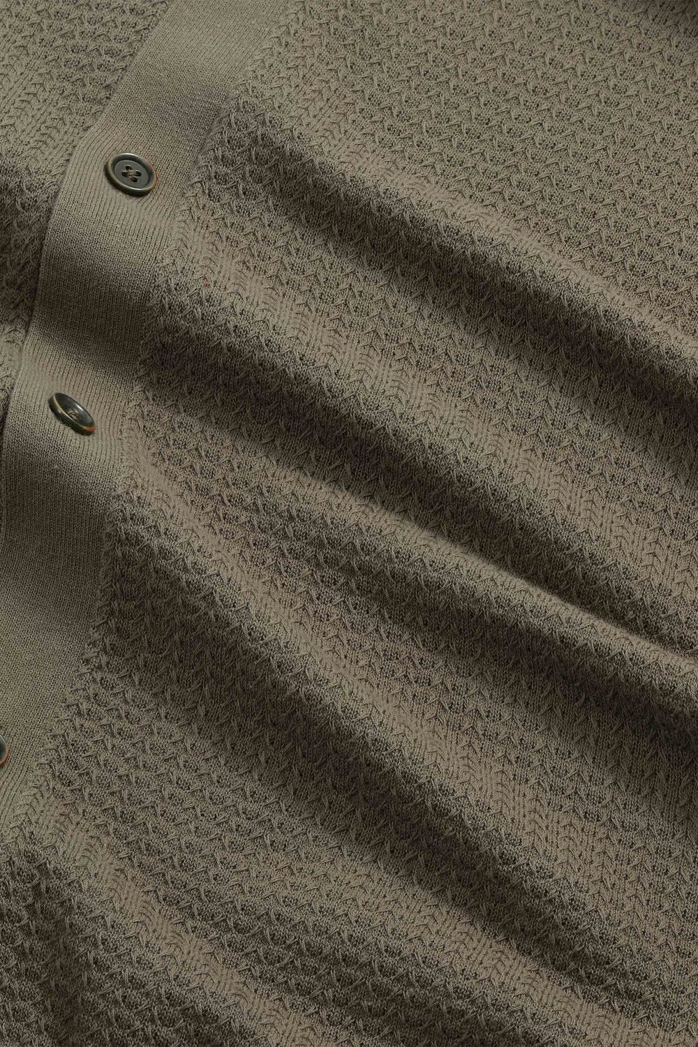 Nalo Textured Stitch Polo - Capers