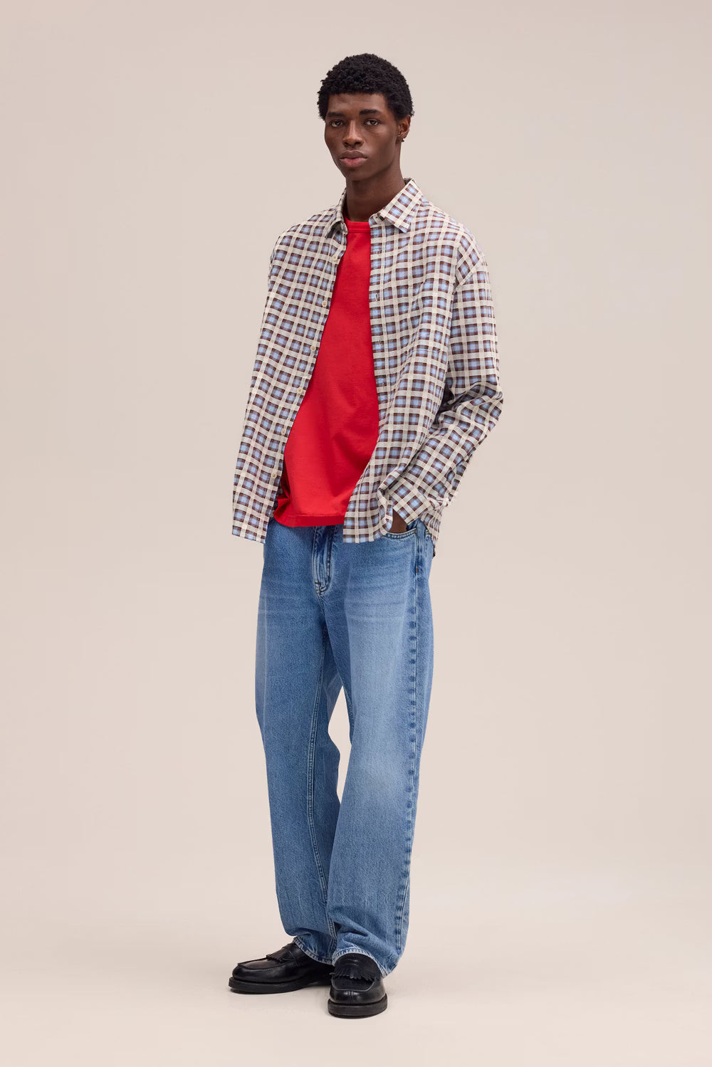 Deon Leno Weave Shirt - Blue Check