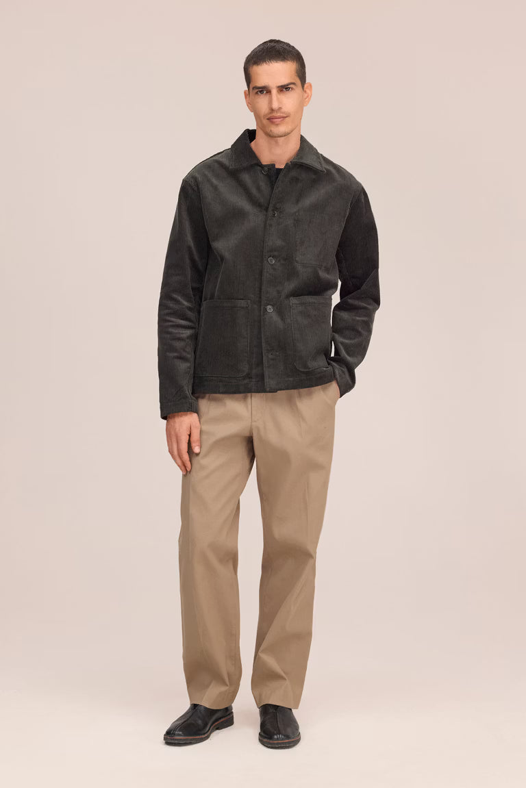 Morgan Cord Overshirt - Dark Army