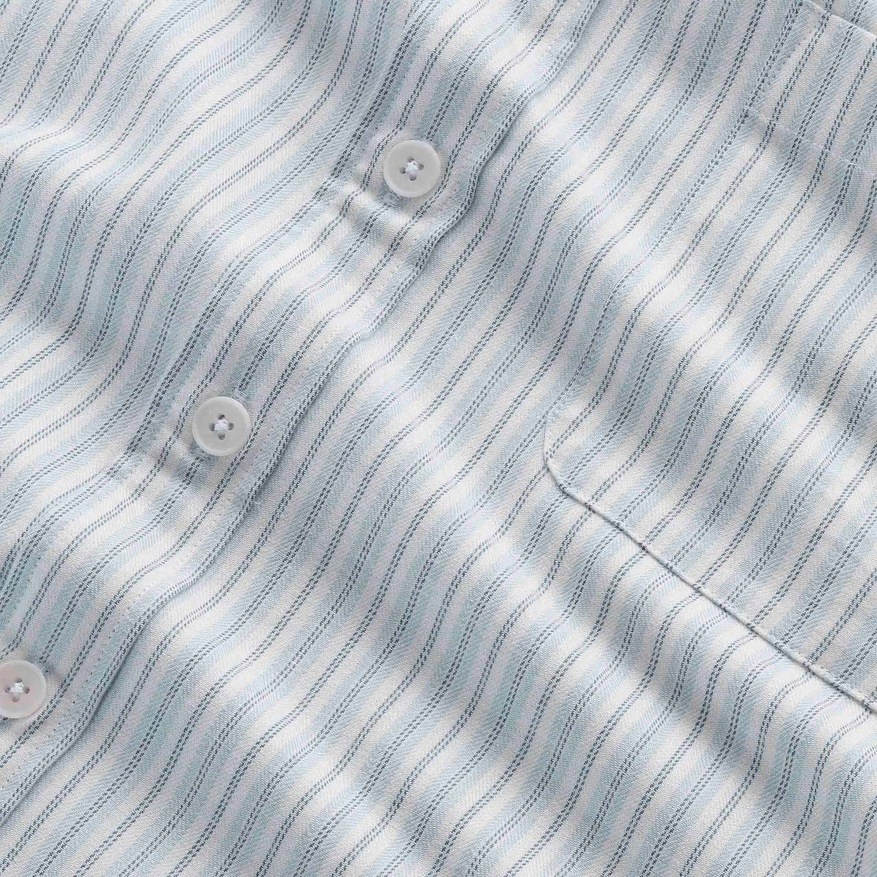Deon Shirt - Blue Stripe Flannel