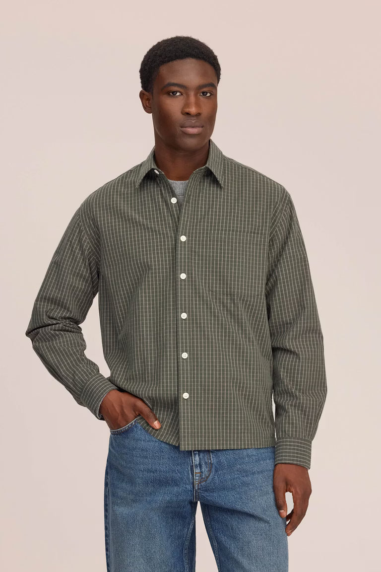 Deon Checkered Shirt - Green Check