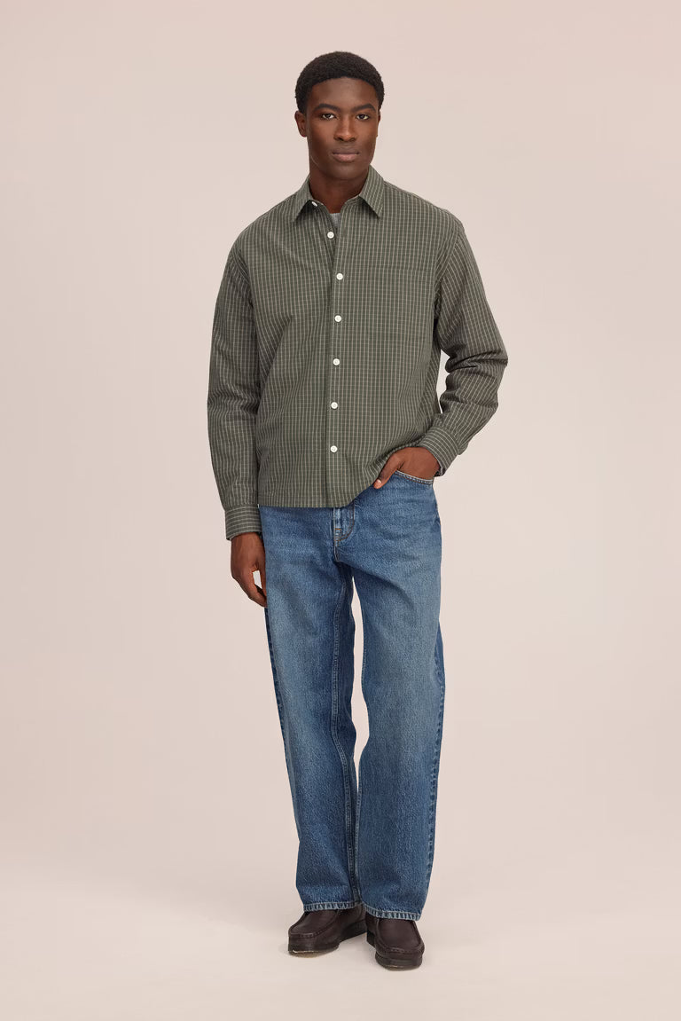 Deon Checkered Shirt - Green Check