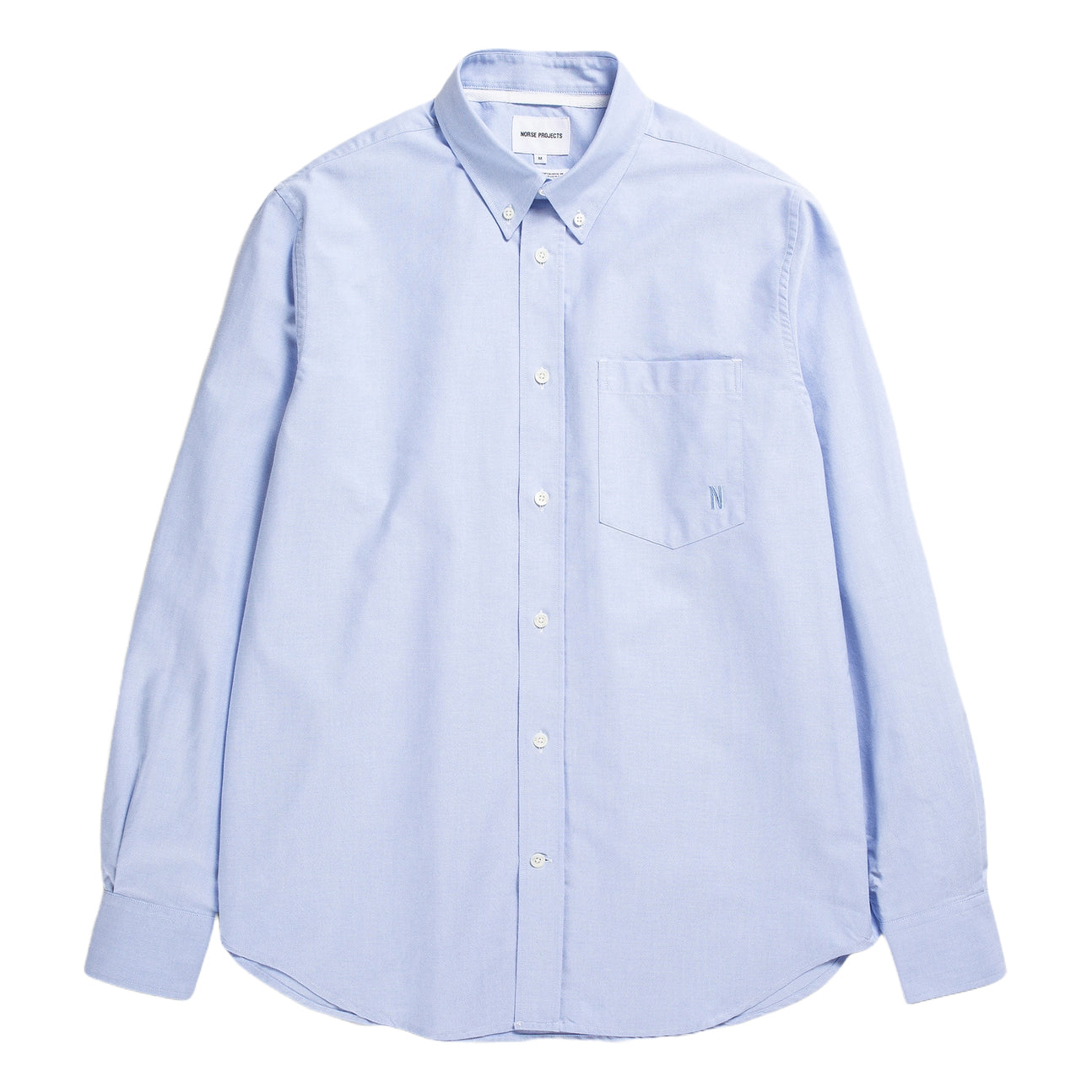 Algot Oxford Monogram Shirt - Pale Blue
