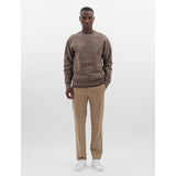 Arne Brushed Crew Sweater - Taupe