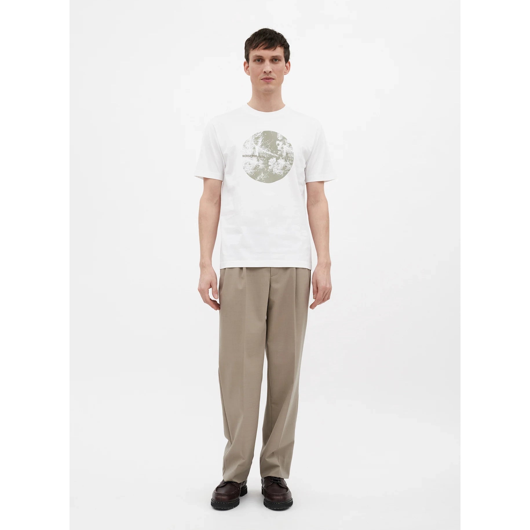 Johannes Circle Print T-Shirt - White