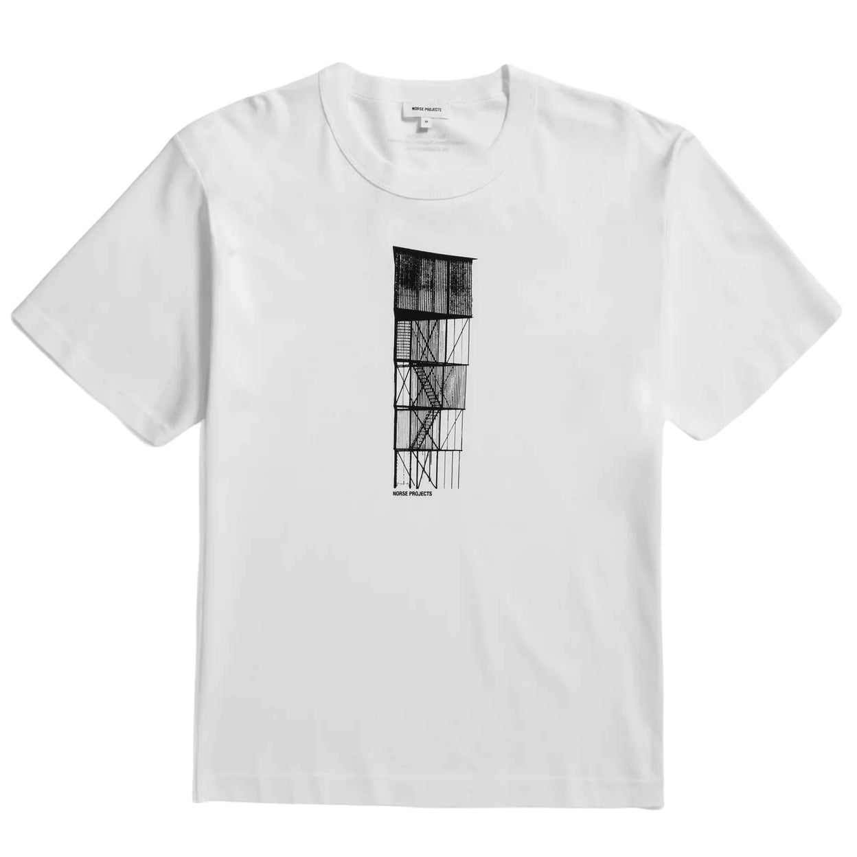 Holger Interlock Tower Print T-Shirt - White