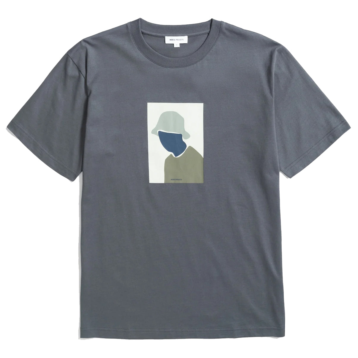 Johannes Bucket Hat Print T-Shirt - Magnet Grey