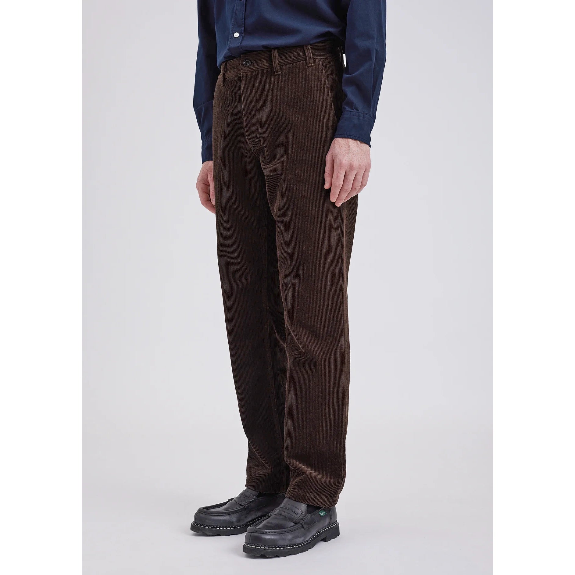 Aros Regular Wide Wale Cord Chino - Espresso