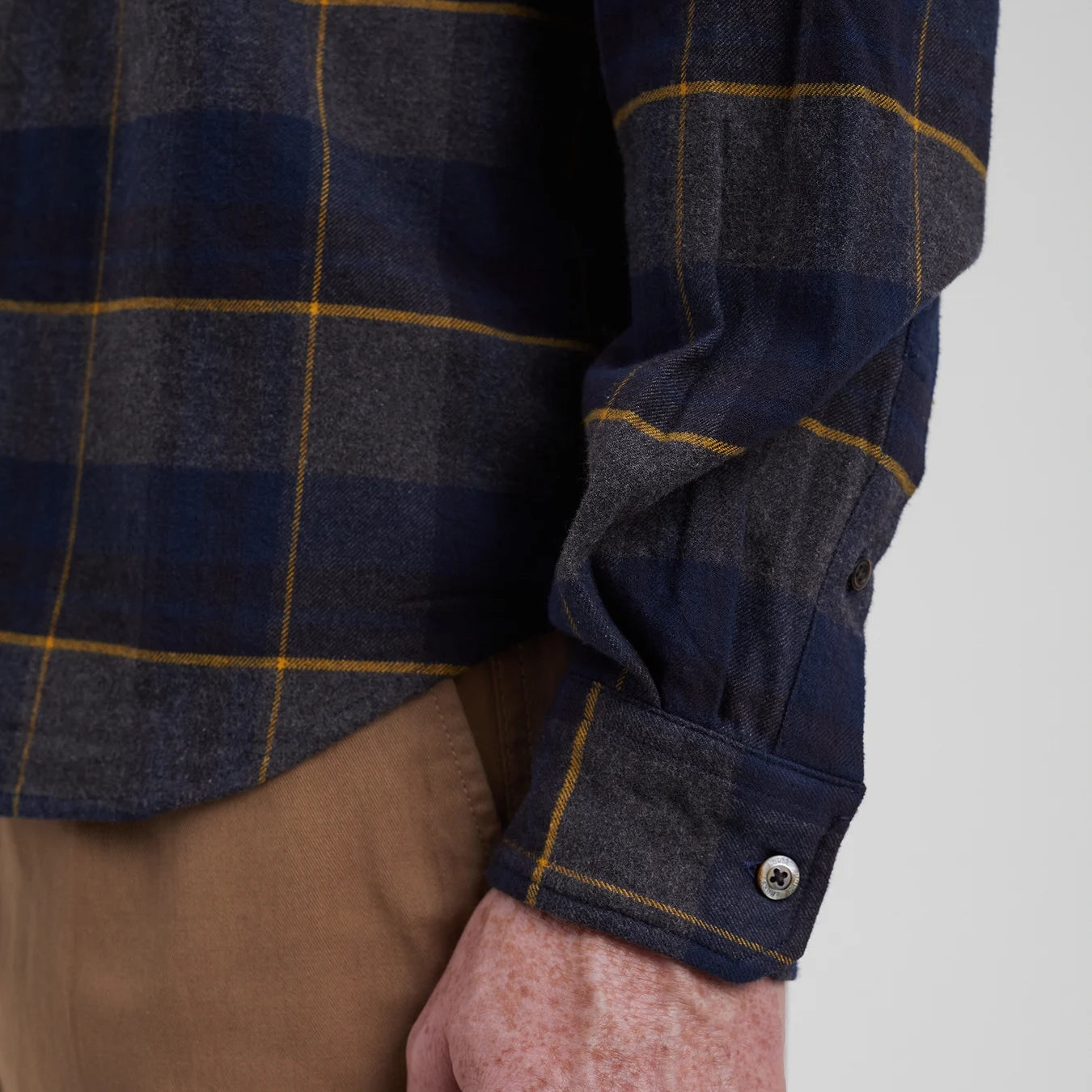 Osvald Flannel Check Shirt - Dark Navy