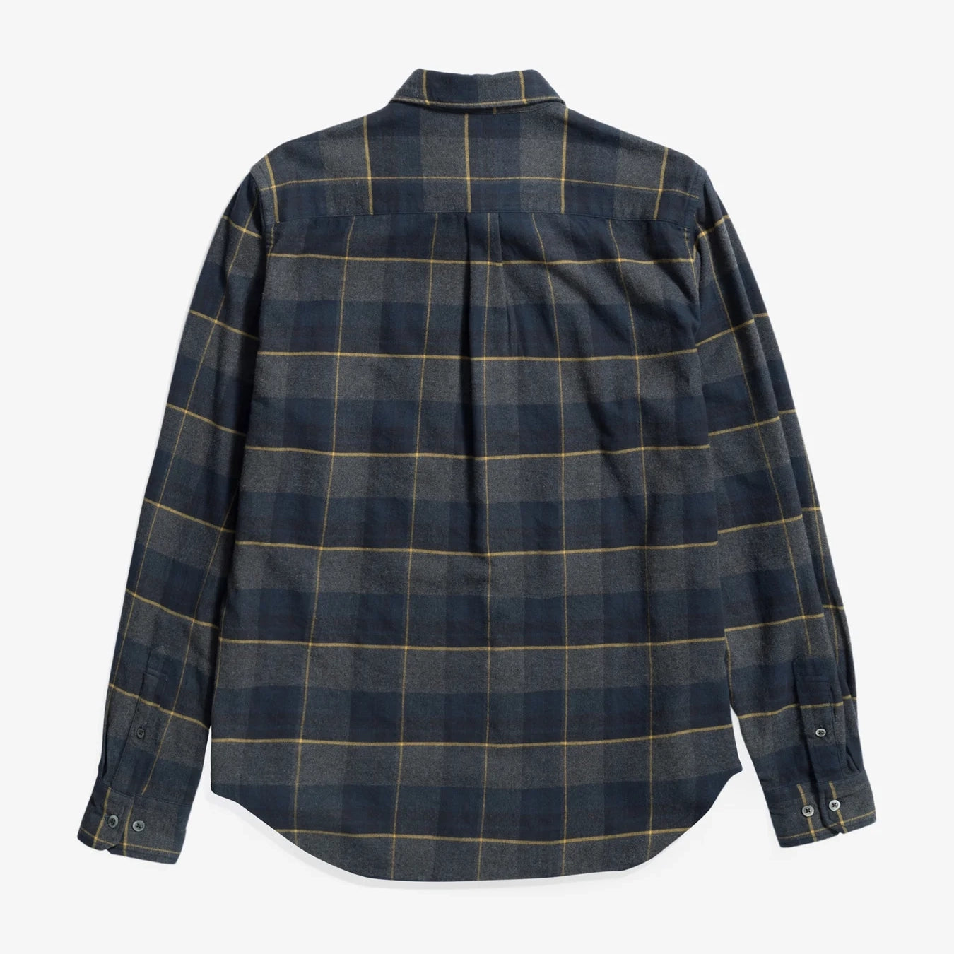 Osvald Flannel Check Shirt - Dark Navy