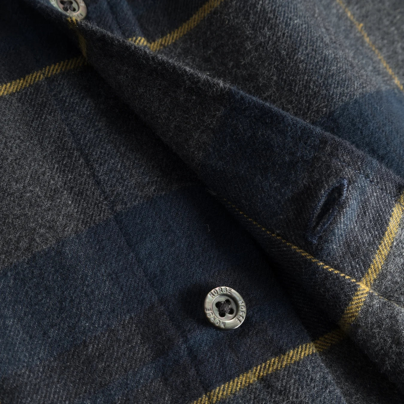 Osvald Flannel Check Shirt - Dark Navy