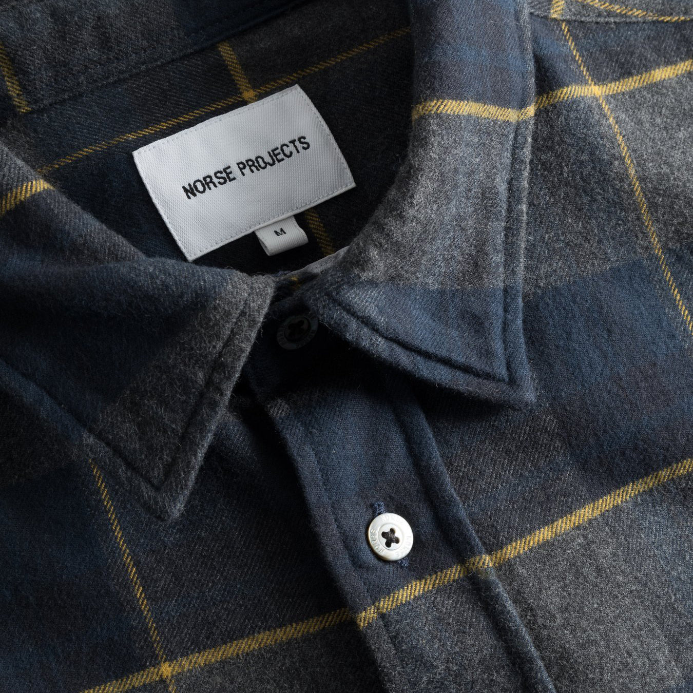 Osvald Flannel Check Shirt - Dark Navy