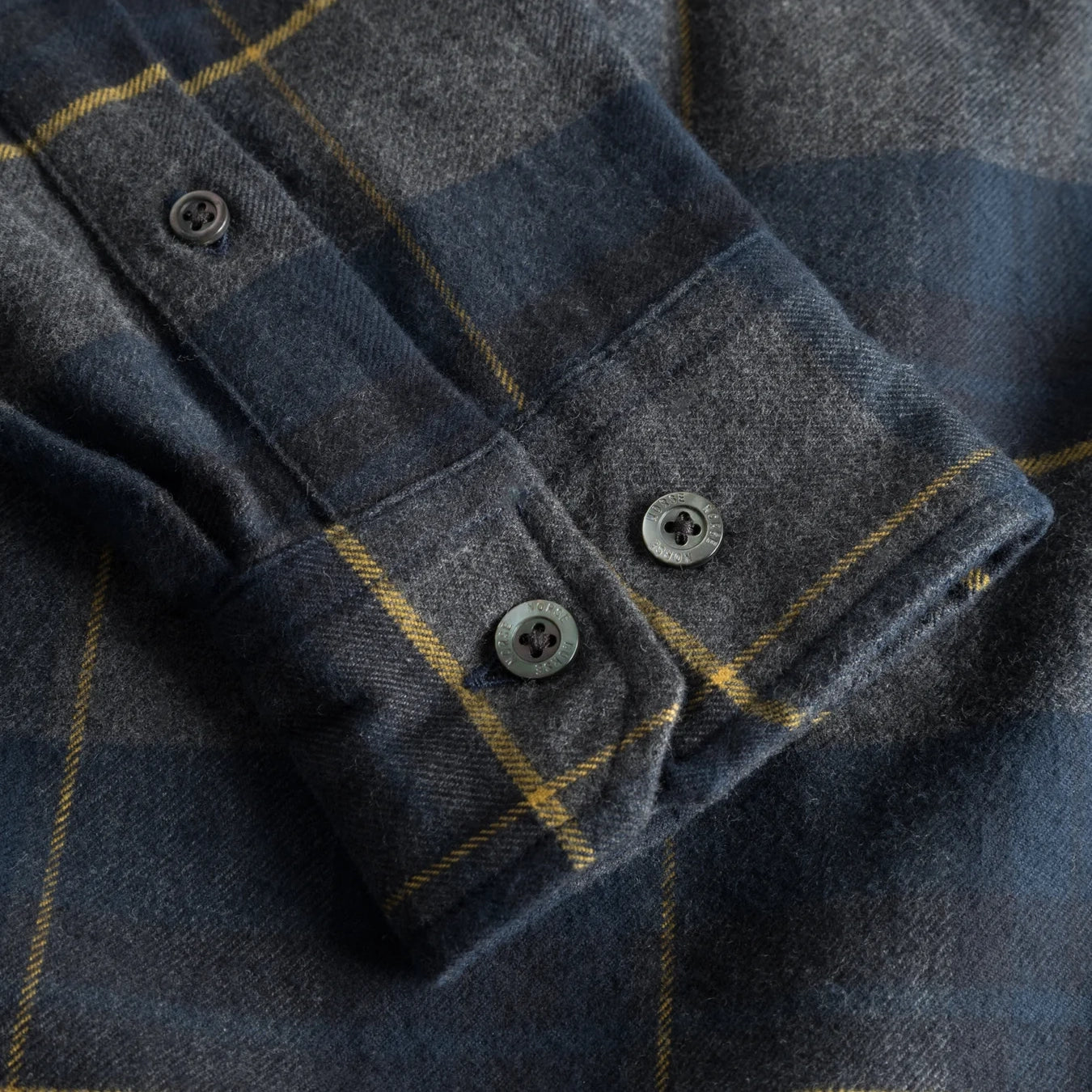 Osvald Flannel Check Shirt - Dark Navy