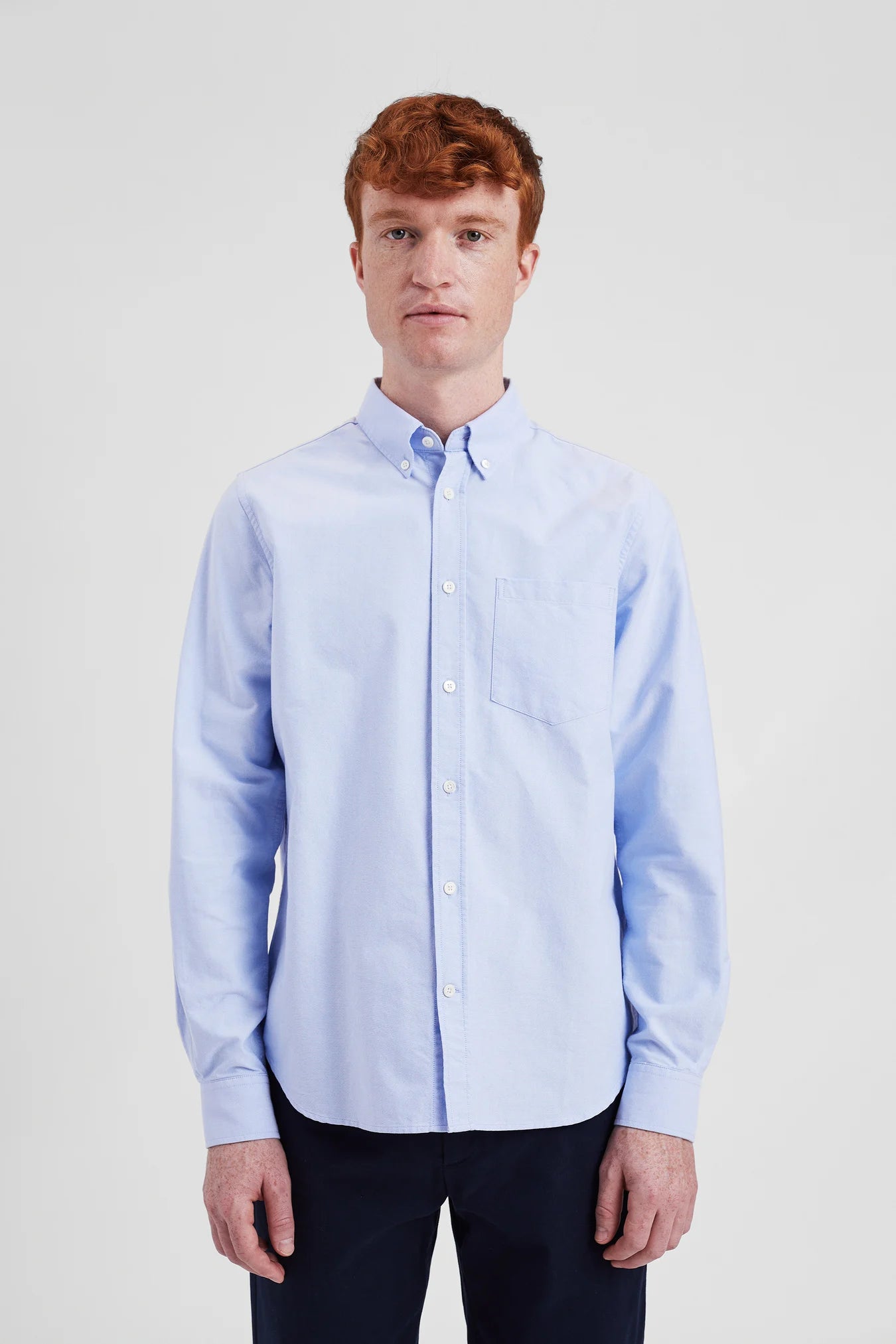 Norse Standard Oxford BD Shirt - Pale Blue