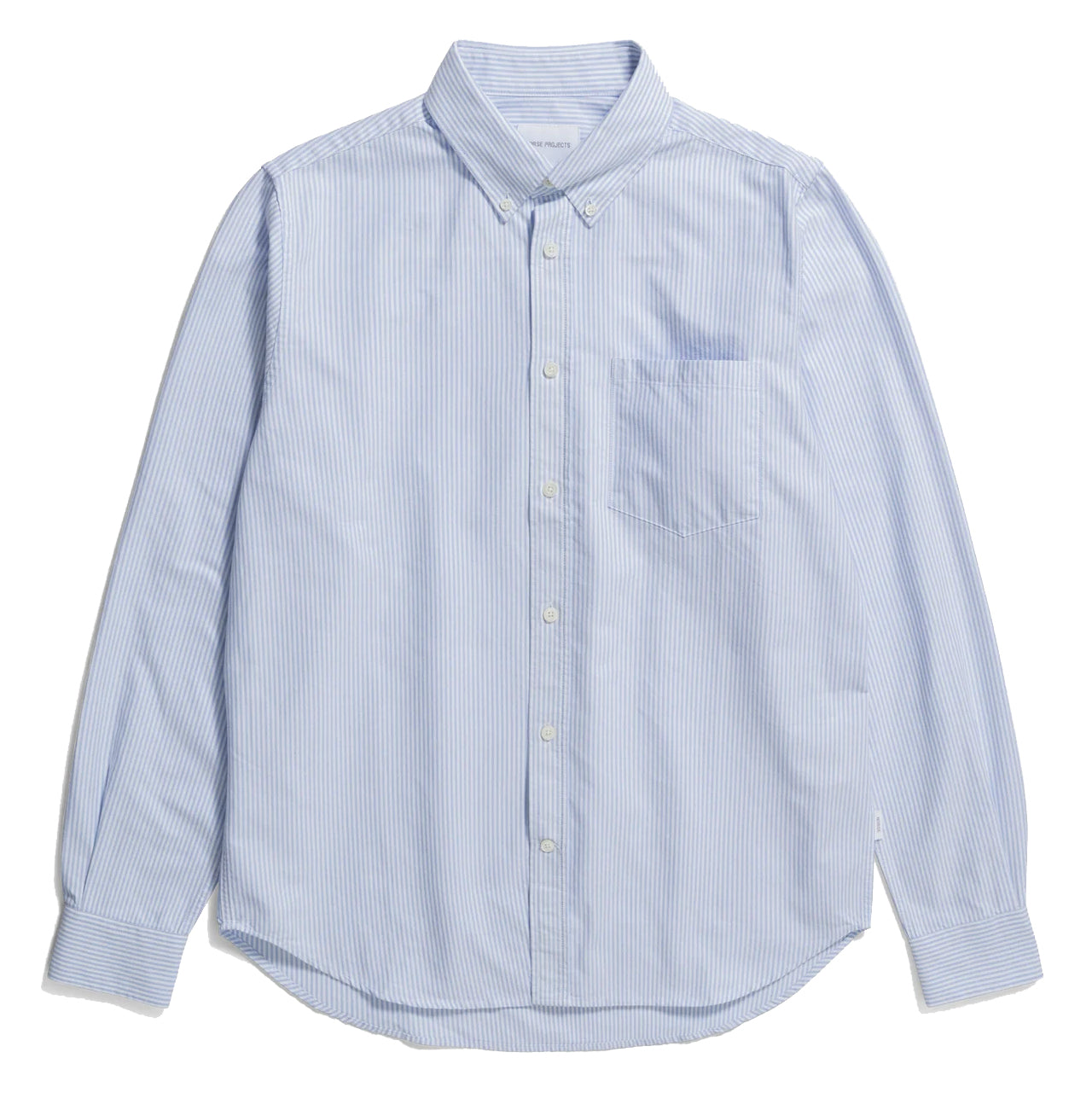 Norse Standard Oxford BD Shirt - Pale Blue Stripe