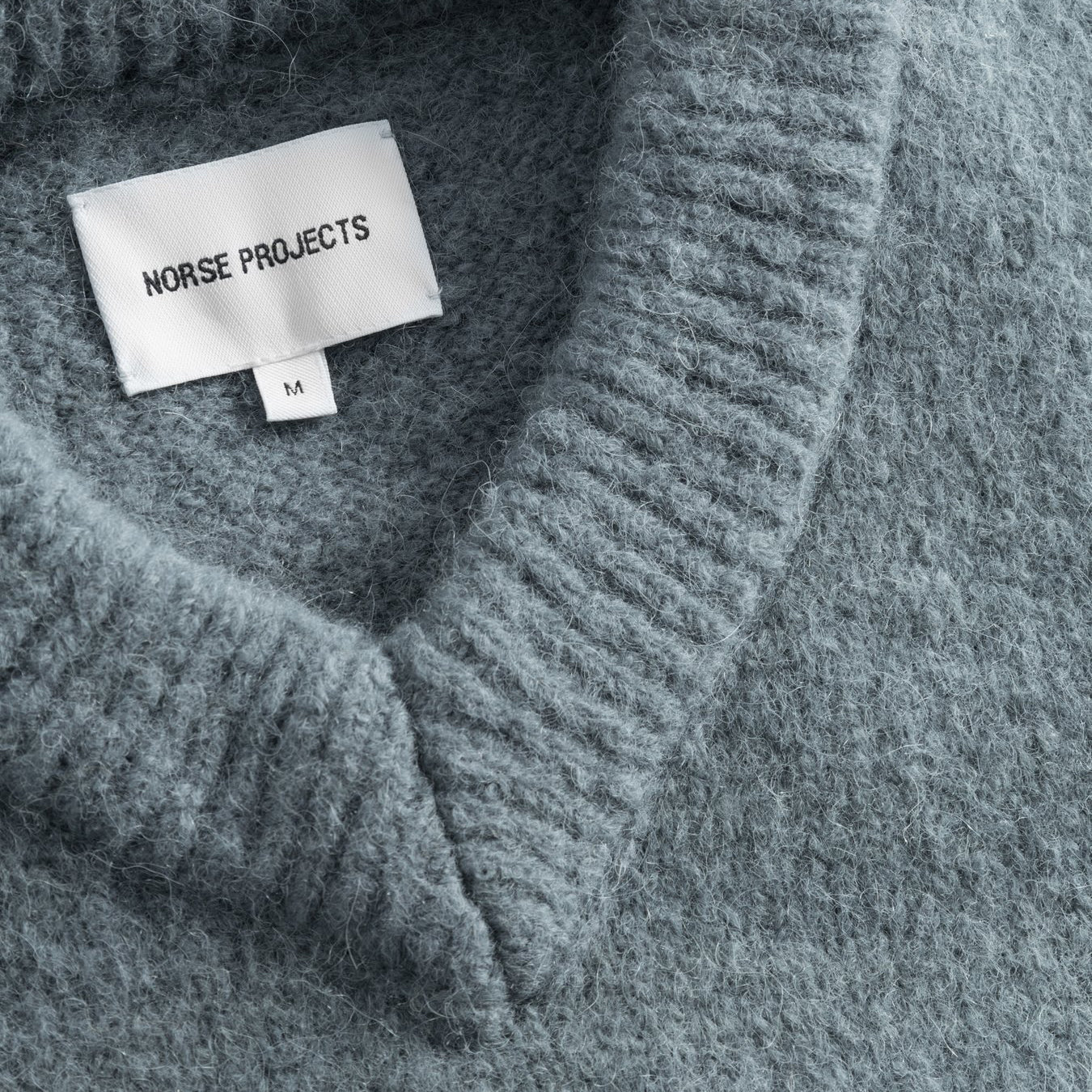 Rasmus Brushed V-Neck Sweater - Mouse Grey