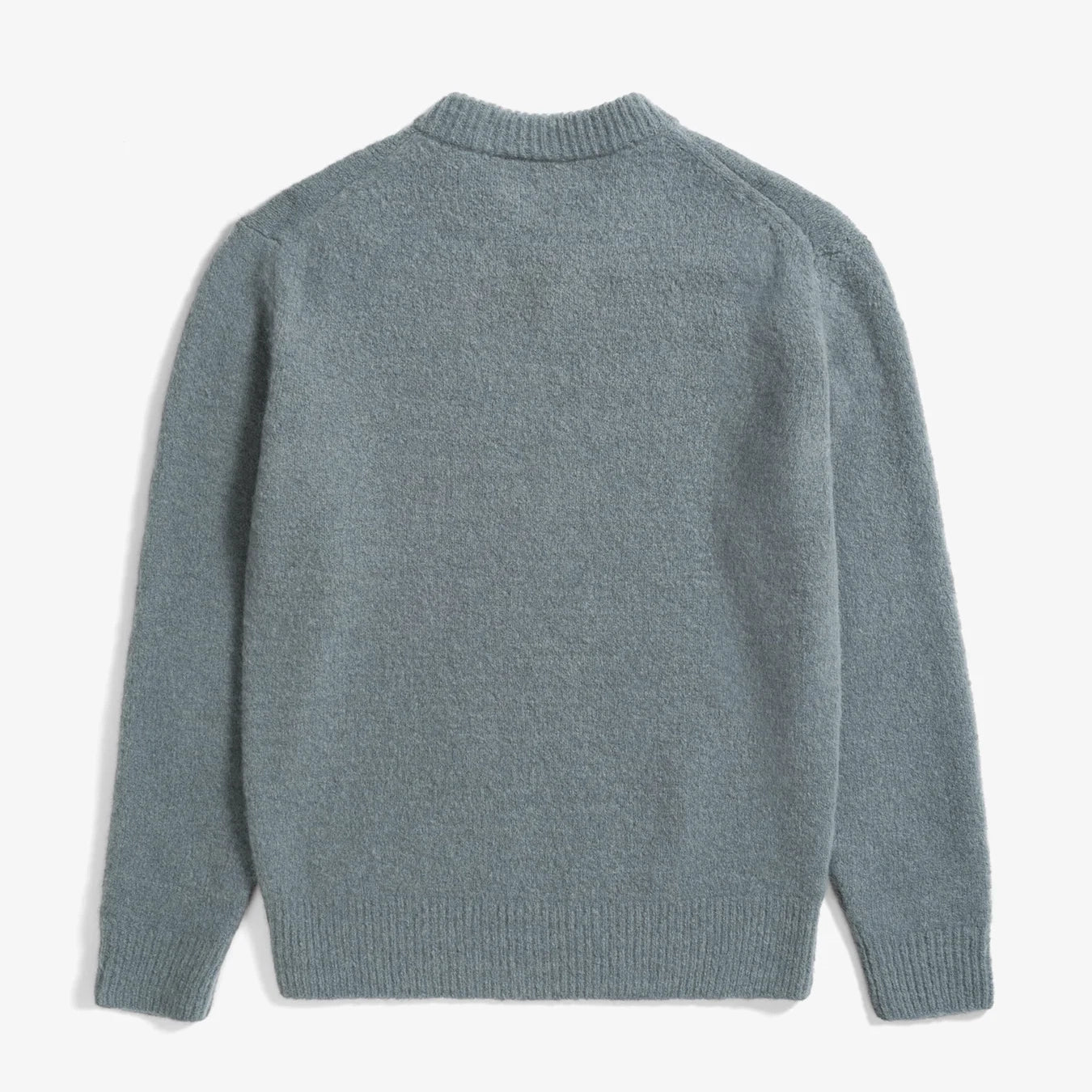 Rasmus Brushed V-Neck Sweater - Mouse Grey