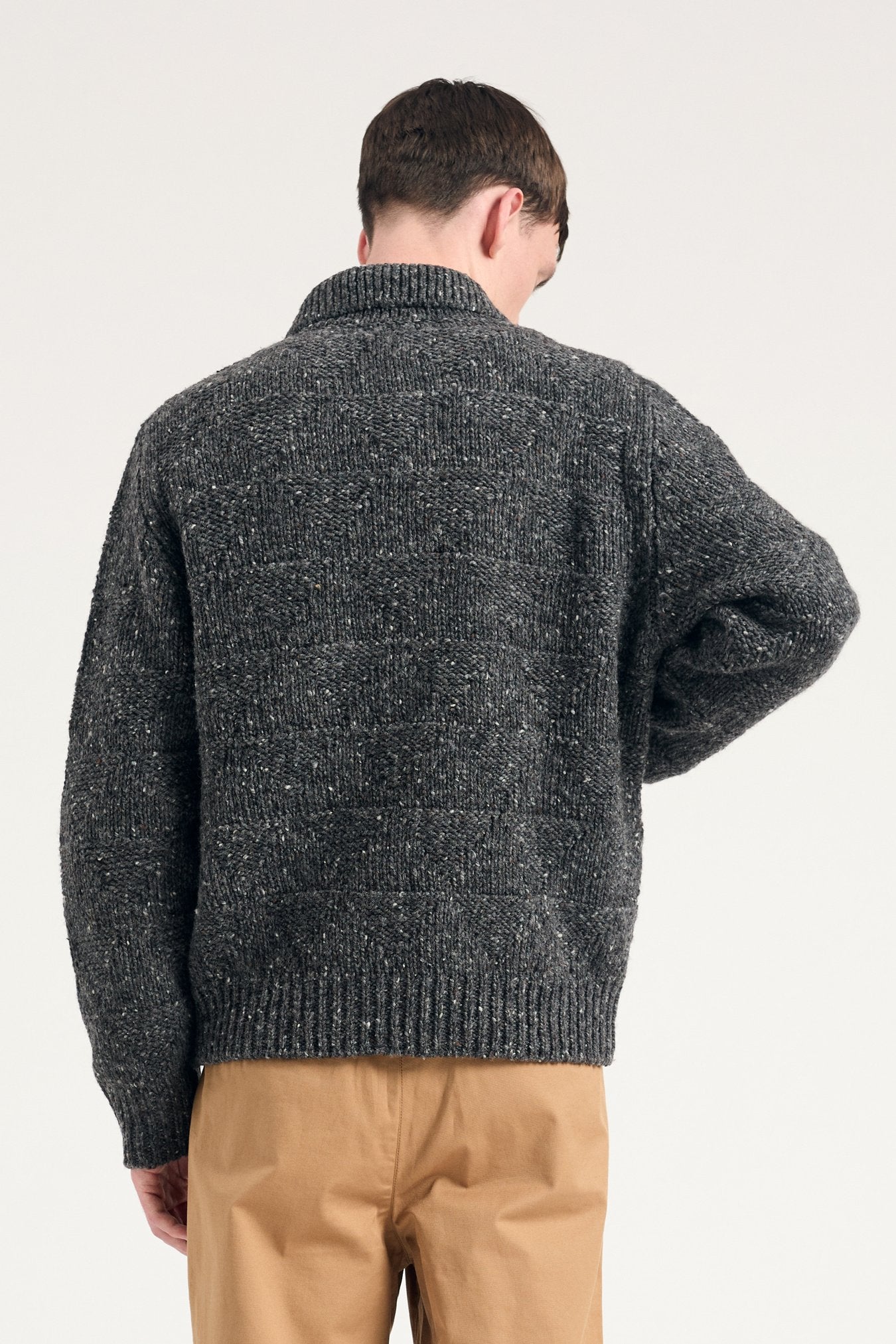 Erik Donegal Diamond Jacket - Charcoal Grey