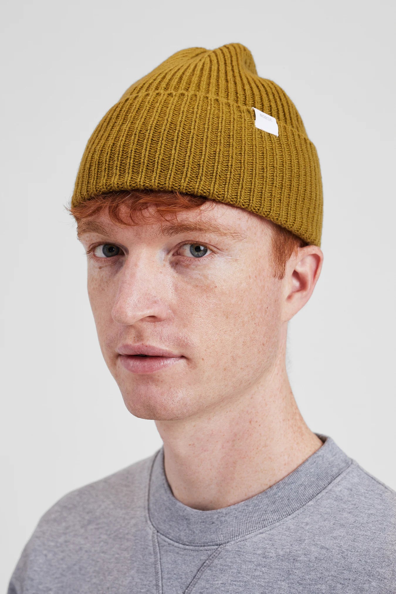 Norse Standard Merino Lambswool Beanie - Sitka Green